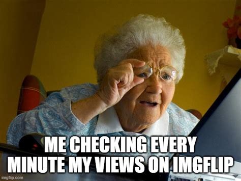 Old Lady At Computer Finds The Internet Imgflip
