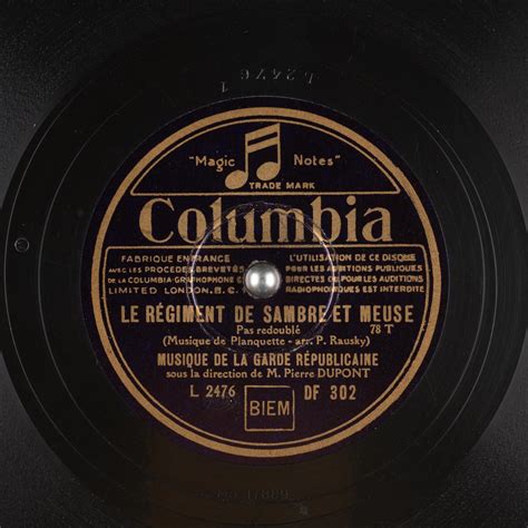 02 32 51 13 59. Le Regiment de Sambre Et Meuse : Musique de la Garde ...