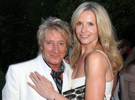 rod stewart and wife penny renew vows donate wedding money e online uk