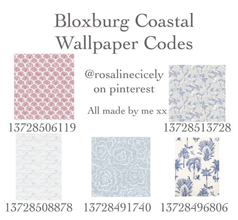 Bloxburg coastal wallpaper codes in 2023 | Coastal wallpaper, House
