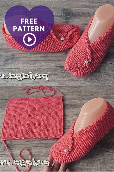How to make thick, soft, durable, washable soles for knit or crochet slippers! Knitting Slippers, Rectangle Knitting SlippersIdeal for ...