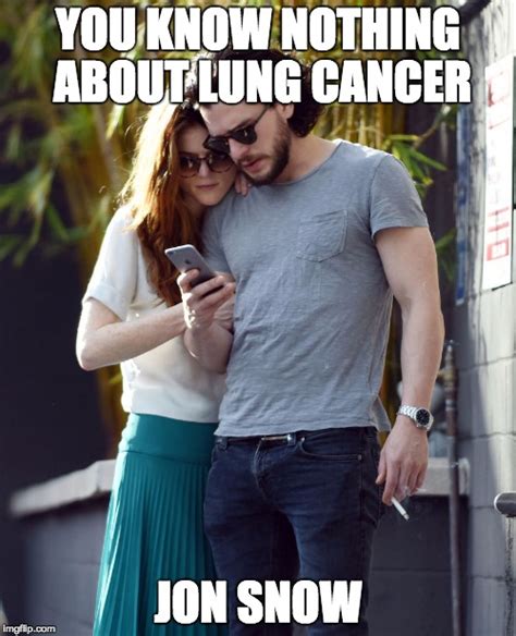 You know nothing, jon snow was said by ygritte, played by downton abbey actress rose leslie. Image tagged in jon snow smoking - Imgflip