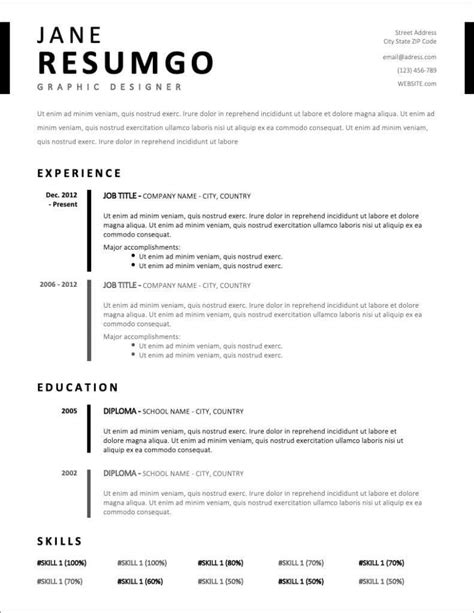Simple, attractive and professional layout. 17+ Free Resume Templates for 2020 to Download Now