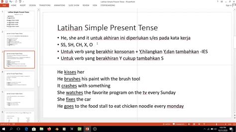 Latihan Simple Present Tense - YouTube