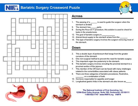 Acting terminology crossword puzzle clues. Bariatric Surgery Crossword Clues - January 2017 - RNFA