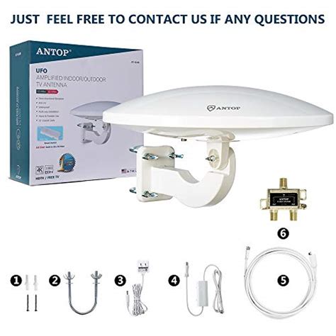 Outdoor Tv Antenna For Multiple Tvs Antop Ufo Amplified Rooftopattic