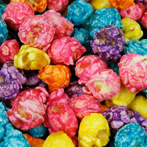 Rainbow Candy Coated Popcorn 4 Oz Bag Gourmet Candy Coated Popcorn
