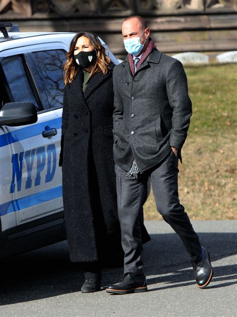 With christopher meloni, danielle moné truitt, tamara taylor, ainsley seiger. MARISKA HARGITAY on the Set of Law and Order: Organized ...