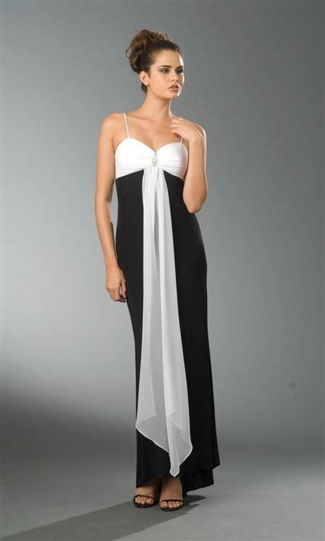 Black And White Evening Gown Evening Gown Sequin Halter Fitted Panel