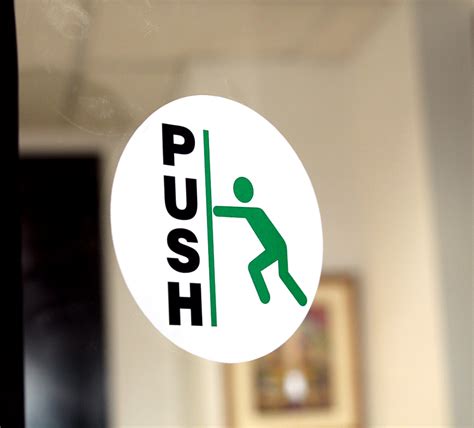 Free for commercial use no attribution required high quality images. Pull Door Sticker & Image Is Loading 1Pair-Horizontal-Push ...