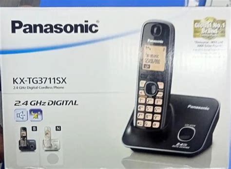 Digital Black Panasonic Cordless Phone Kx Tg3711sx At Rs 3300piece In