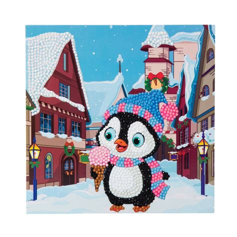 Juya quilling greeting card making kit mega pack 10 different kits 4.4 out of 5 stars 52. Craft Buddy Christmas Penguin Crystal Art DIY Card or ...