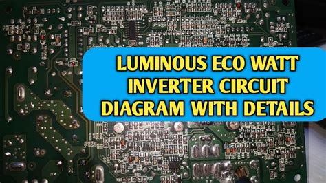 For australia, the ee20 diesel engine was first offered in the subaru br outback in 2009 and subsequently powered the subaru sh forester, sj forester and bs outback. LUMINOUS ECO WATT INVERTER CIRCUIT DIAGRAM WITH DETAILS - YouTube