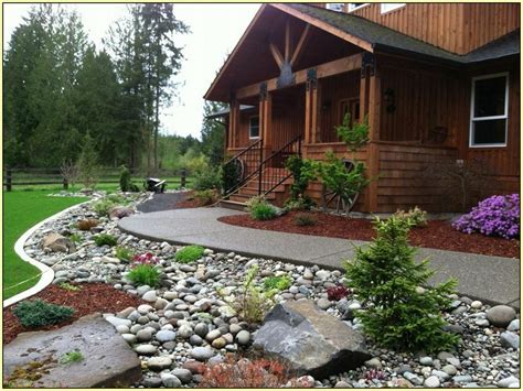 Simple front yard landscaping idea. 10 Perfect Rock Landscaping Ideas For Front Yard 2021