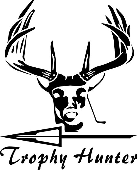 Trophy Hunter Deer Hunting Arrow Decal