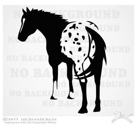 Appaloosa Horse Butt Decal 12 tall x 10 wide