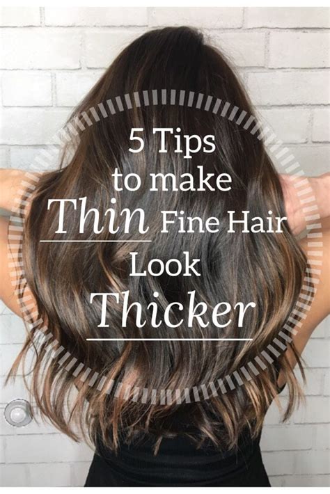 Longer hair can accentuate the thinning hair and make us look older. 5 Tips to Make Thin Fine Hair Look Thicker