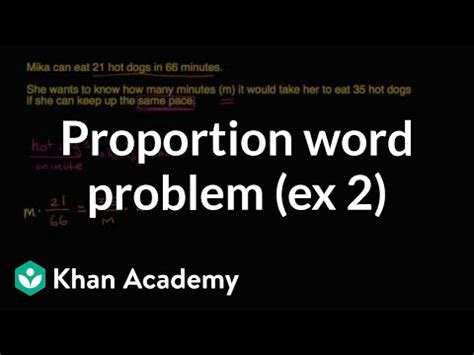 We did not find results for: Proportion word problem: hot dogs (video) | Khan Academy