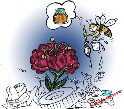 Bee By Hossein Kazem Nature Cartoon Toonpool