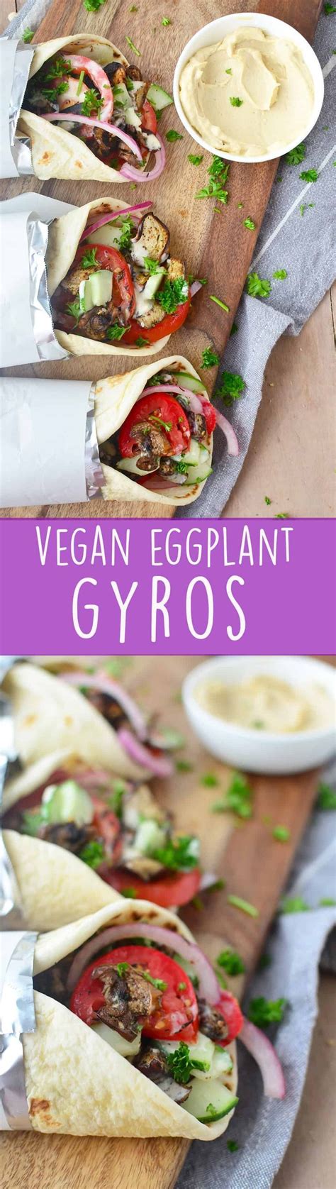 Vegan Eggplant Gyros Recipe Delish Knowledge Receta Comida