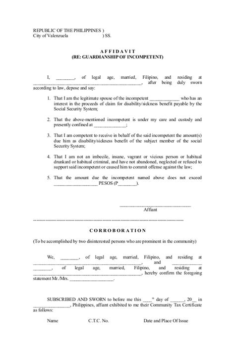 The pdf version of these forms are fillable. Affidavit guardianship of incompetent