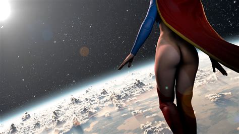 Rule D Ass Cape Dc Dc Comics Female Female Only Flying Injustice Kara Zor El Partially