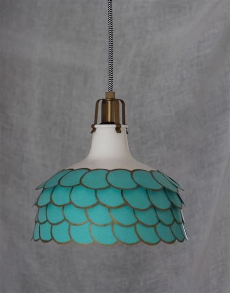 These can make innovative desk and table lamps that save on surface space. Blue Turquoise Modern Hanging Ceiling Light Shabby Cottage ...