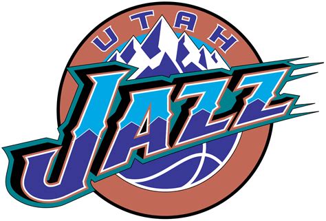 Utah Jazz Logo 1996 2004 Utah Jazz Utah Jazz Basketball Retro Logos