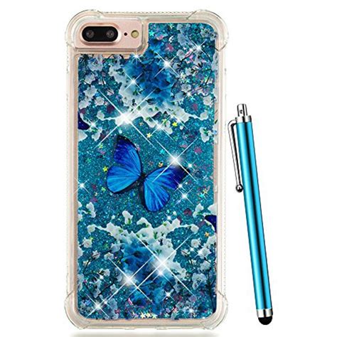 Iphone 8 Plus Case Glittercaiyunl Liquid Sparkle Bling Luxury Clear