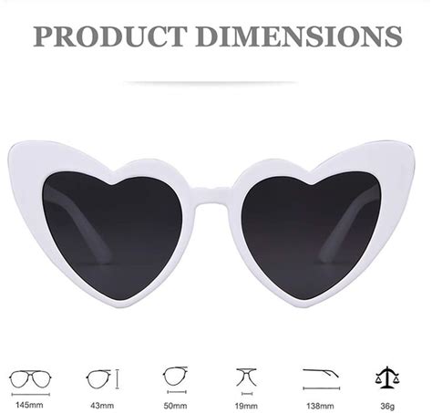Clout Goggle Heart Sunglasses Retro Vintage Cat Eye Mod Style Kurt