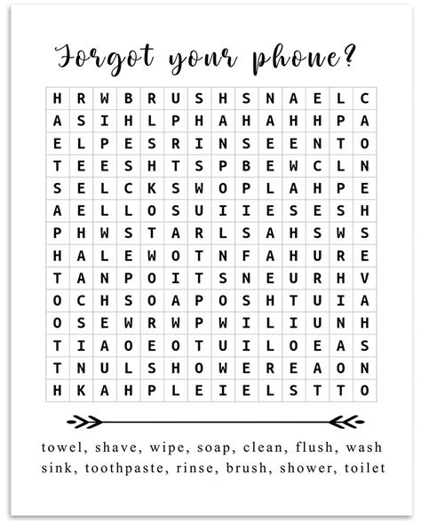 Bathroom Word Search And Maze Puzzles Free Printables Images