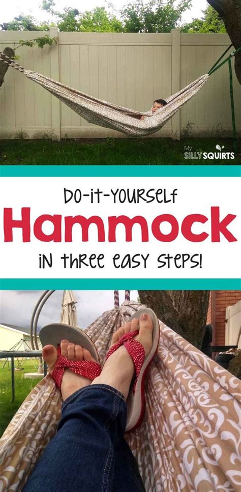 Super Easy Hammock Made Out Of Bed Sheets My Silly Squirts In 2020 Diy Hammock Homemade