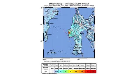 Gempa lampung hari ini berada di kedalam 10 km. Gempa Majene Magnitudo 6,2 Merusak Bangunan - Nasional ...
