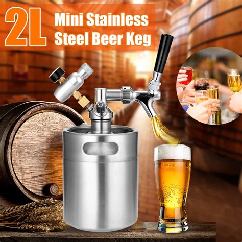 2l Mini Beer Keg Set With Tap Pressurized Home Beer Brewing Craft Beer