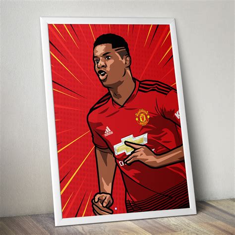 Digital Prints Rashford Manchester United Legacy Poster Print Gift