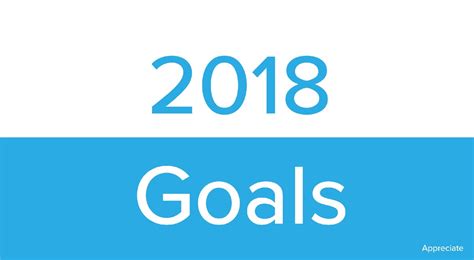 2018 Goals Appreciate Medium
