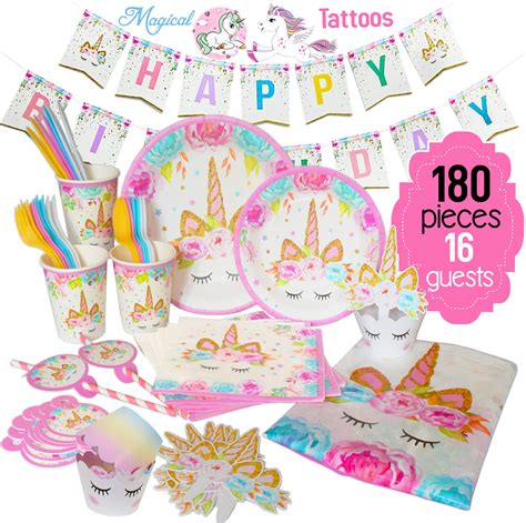 Ultimate Unicorn Party Supplies And Plates Birthday Partye 180