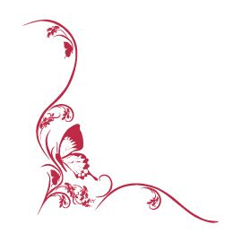 Bellissima immagine auguri matrimonio per fare i migliori auguri di matrimonio a tutti gli sposi. Sticker Farfalla con fiore Liberty - idea regalo originale ...