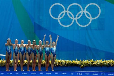 Russias Synchronised Swimming Team Swept To Their Fifth Consecutive
