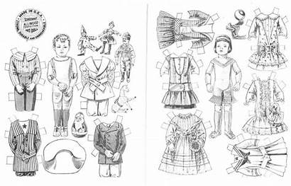 Doll Coloring Paper Dolls Pages Boy Printable