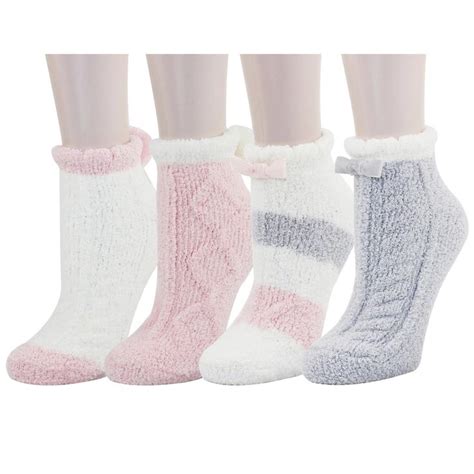 Fluffy Fuzzy Anti Slip Pink Socks Pink Socks Fuzzy Slippers Pink Ladies