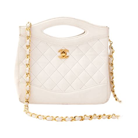 Chanel Cream Lambskin Crossbody Clutch Chanel Purse Bags Purses And