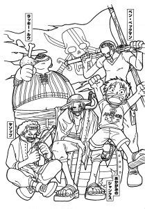 Luffy in one piece new world. One Piece - Free printable Coloring pages for kids