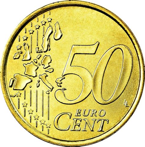 50 Cents Deuro 1ère Carte Italie Numista