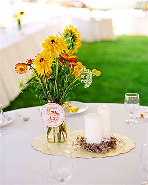 Yellow Wedding Centerpieces Martha Stewart Weddings