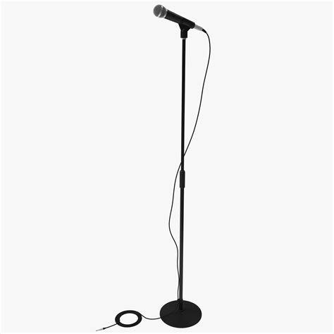 Microphone And Stand 3d Model 32 Max C4d Ma Obj Lwo 3ds Free3d