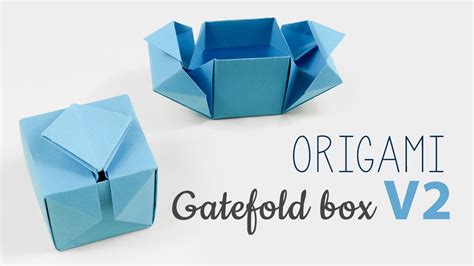 Origami Gatefold Box Tutorial V2 Diy Paper Kawaii