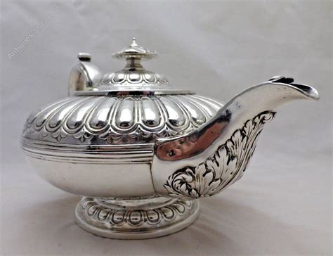 Antiques Atlas Antique Georgian Silver Circular Tea Pot Teapot