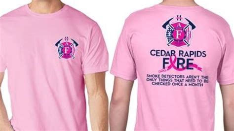 Cedar Rapids Firefighters To Wear Pink For Breast Cancer Awareness Month