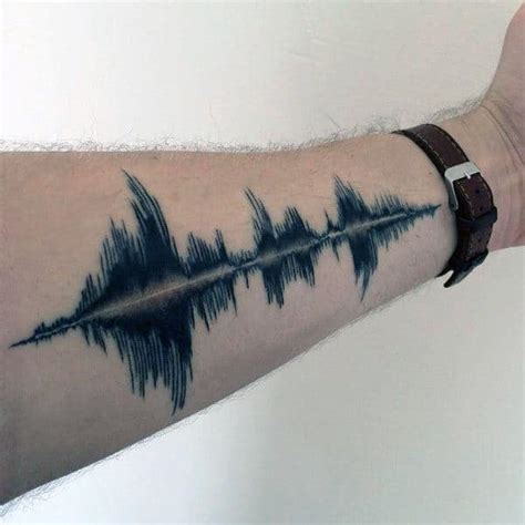 30 Soundwave Tattoo Designs For Men Acoustic Ink Ideas